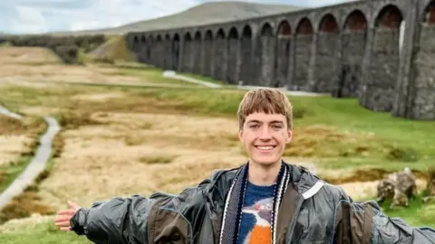 Francis Bourgeois made 87 train stops over five days, riding exclusively on British Railway rolling stock across the UK for BBC Travel Show