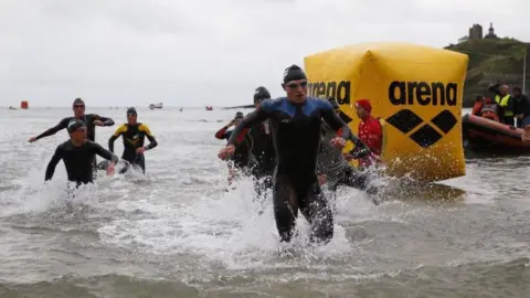 Huw Fairclough/Ironman More than 2,000 athletes from 45 countries have been taking part in Ironman in Tenby