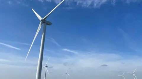 Ben Schofield/BBC Wind farm