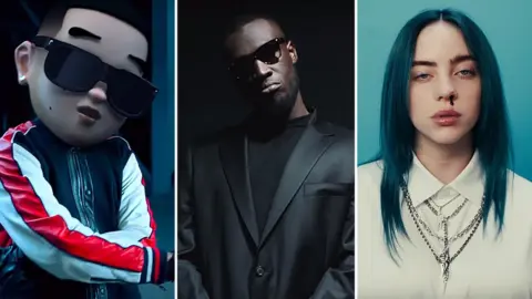 Capitol / Atlantic / Interscope Daddy Yankee, Stormzy and Billie Eilish