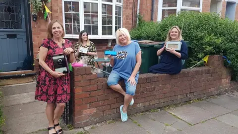 Residents in Stanley Road lined up with radios to hear all parts of the music