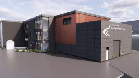 Derby College/YMD Boon A blueprint of the expansion design was revealed by Derby College