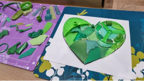 Norfolk Beach Cleans beach artwork