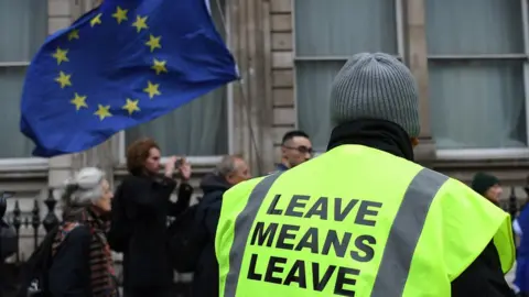 EPA Pro and anti-Brexit supporters