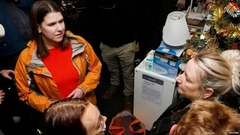 Reuters Jo Swinson meets volunteers at Stainforth4All
