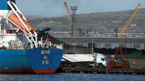 Reuters Belfast harbour in Northern Ireland