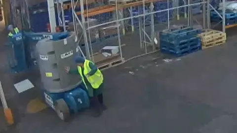 HSE CCTV of the incident at Baker & Baker Products UK Limited