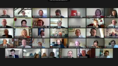 Virtual Senedd meeting