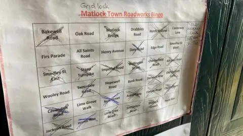 Matlock roadworks bingo