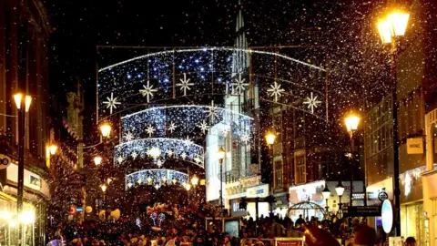 City of Lincoln Council Lincoln Christmas lights