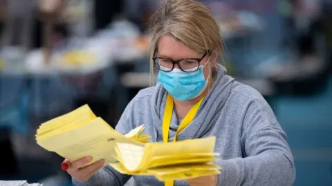 Getty Images Changes were made to voting and counting processes because of the pandemic