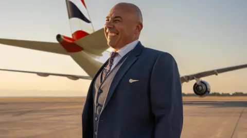 British Airways BA staff member