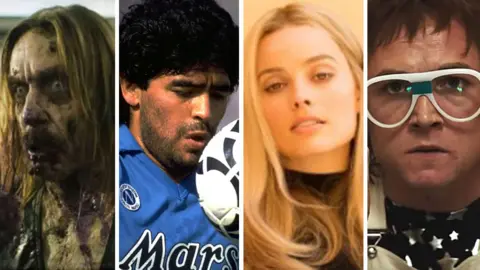 Focus Features, Getty, Sony & Paramount Iggy Pop, Diego Maradona, Margot Robbie and Elton John