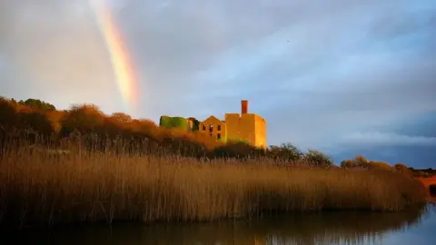 Louise Franklin A rainbow over the old lime works at East Aberthaw