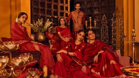 Screenshot/Fabindia The ad featured models in traditional attire