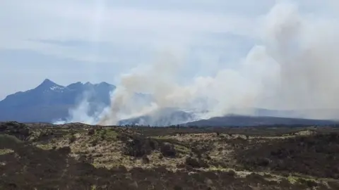 Skye Mountain Rescue Heath fire near Sligachan