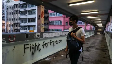 AFP A call for freedom told through vandalism