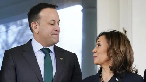PA Media Leo Varadkar and Kamala Harris