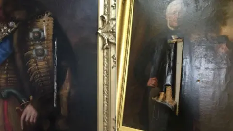 Eye Town Council / Steve Smith Vandalised painting