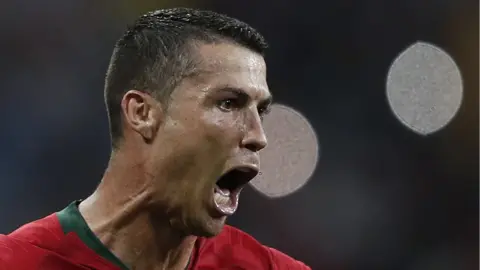AFP/Getty ronaldo after third goal