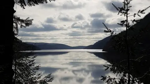 Nick Lawson Cycling into the beyond: Nick Lawson took this snap of Lake Vyrnwy, in Powys, while on a bike ride.