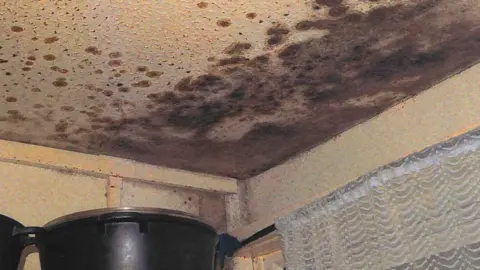 Rochdale Coroner's Office mould on Ishak flat's ceiling