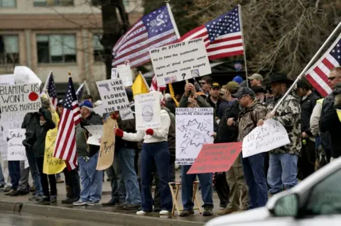 Getty Images Pro-gun protesters