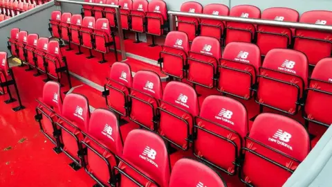 Liverpool FC The dugout seats