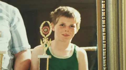 Stephen McCoy as a boy