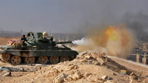 AFP/Getty Syrian army attacks Deir al-Zour