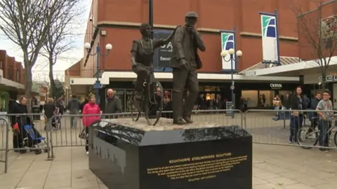 BBC Steelworkers sculpture