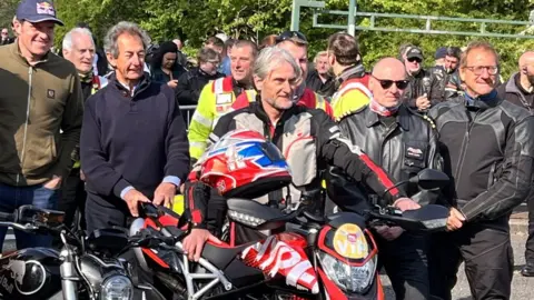 West Midlands Fire and Rescue Service Carl Fogarty at the event