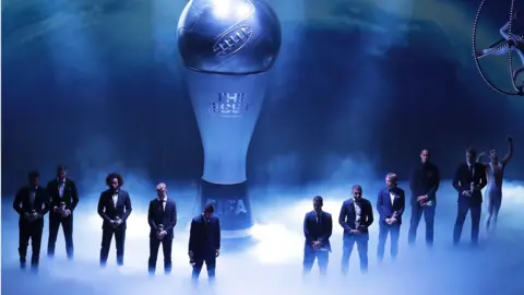 Fifa men's XI line up - without Cristiano Ronaldo