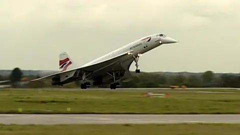 BBC Concorde lands at Manchester