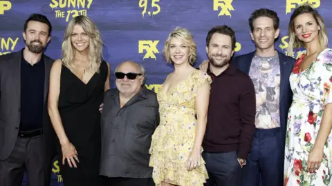 Getty Images The It's Always Sunny cast attends the premiere