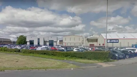 Google Airbus factory on Chester Road, Broughton