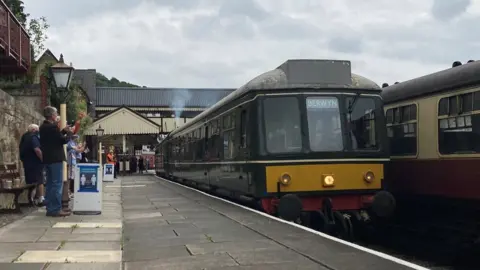 BBC train at Llangollen