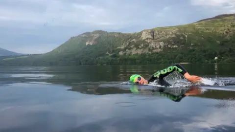 George Taplin George Swimming