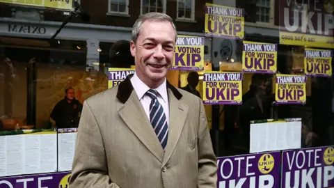 Getty Images Former UKIP leader Nigel Farage