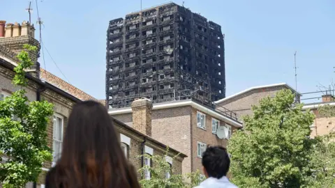 AFP/Getty Images Grenfell Tower remains