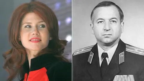 AFP/BBC Anna Chapman pictured in 2010 and undated image of Sergei Skripal