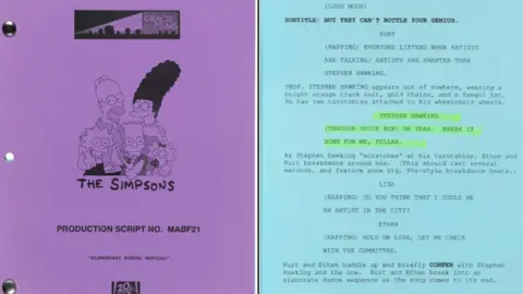 Christie's Simpsons Script