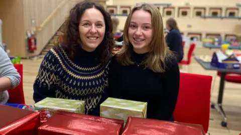 Louise Roberts and her daughter Ffion