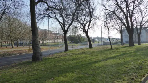 Geograph/Jeremy Bolwell Outside Merville Barracks