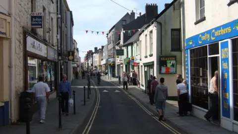Geograph/Ceridwen King Street in Carmarthen