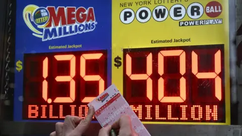 Getty Images Mega Millions sign