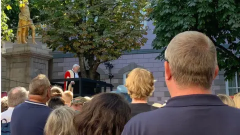 BBC A photo of the ceremony