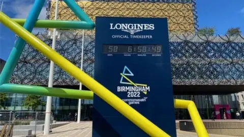 Countdown clock in Centenary Square