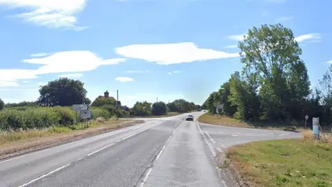 A417 at the junction with the B4508
