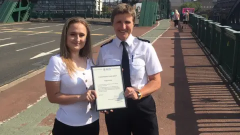 Northumbria Police Paige Hunter and Northumbria Police Chief Superintendent Sarah Pitt